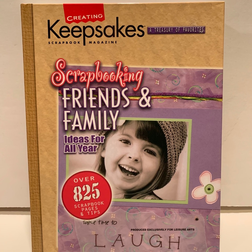 CREATING KEEPSAKES SCRAPBOOK HARDCOVER BOOK.